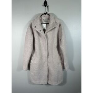 ASOS Coat Womens‎ 6 Tall Beige Overcoat Boucle Textured